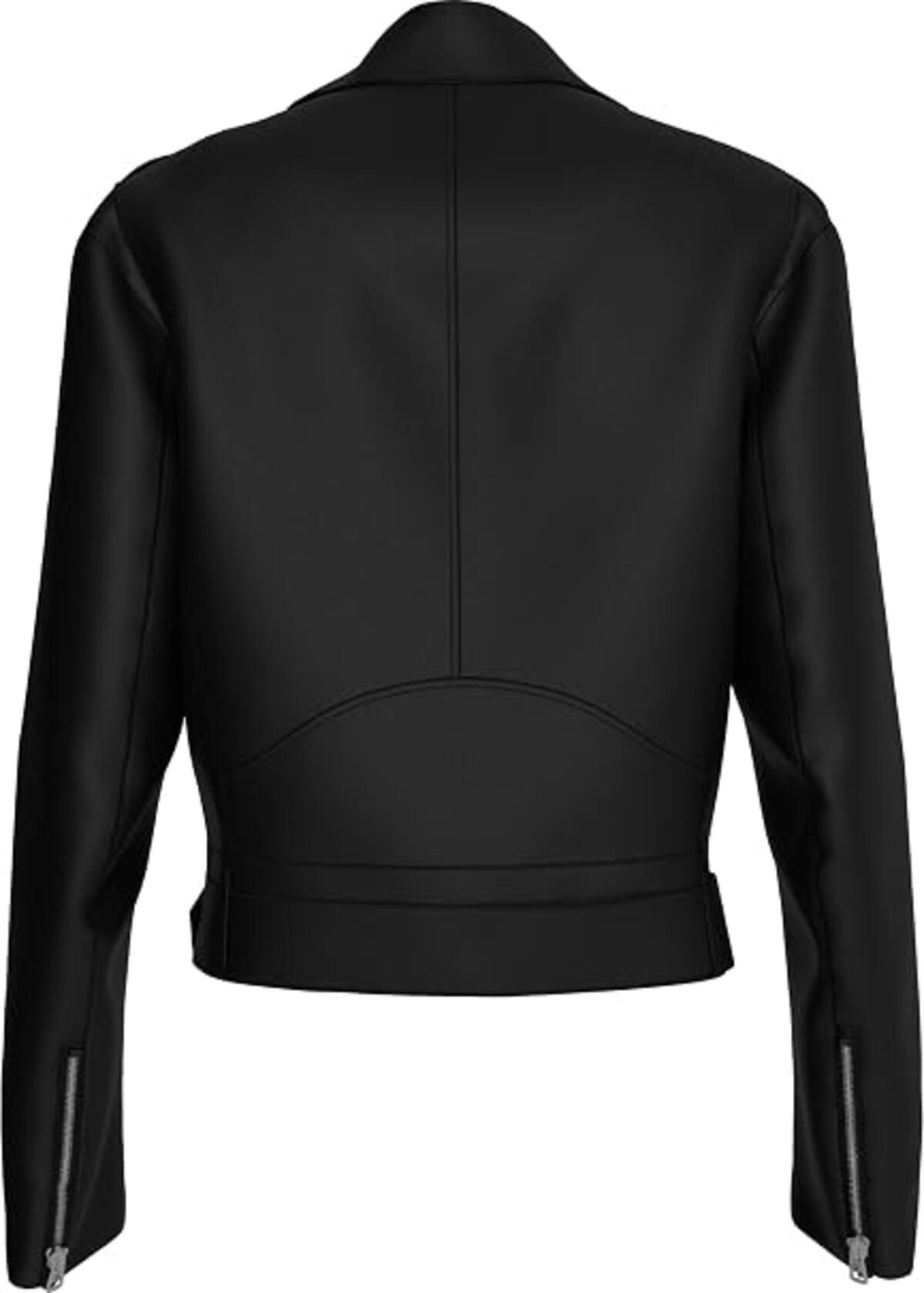 Calvin Klein CLASSIC FAUX LEATHER, BEH Siyah Kadın Deri Ceket