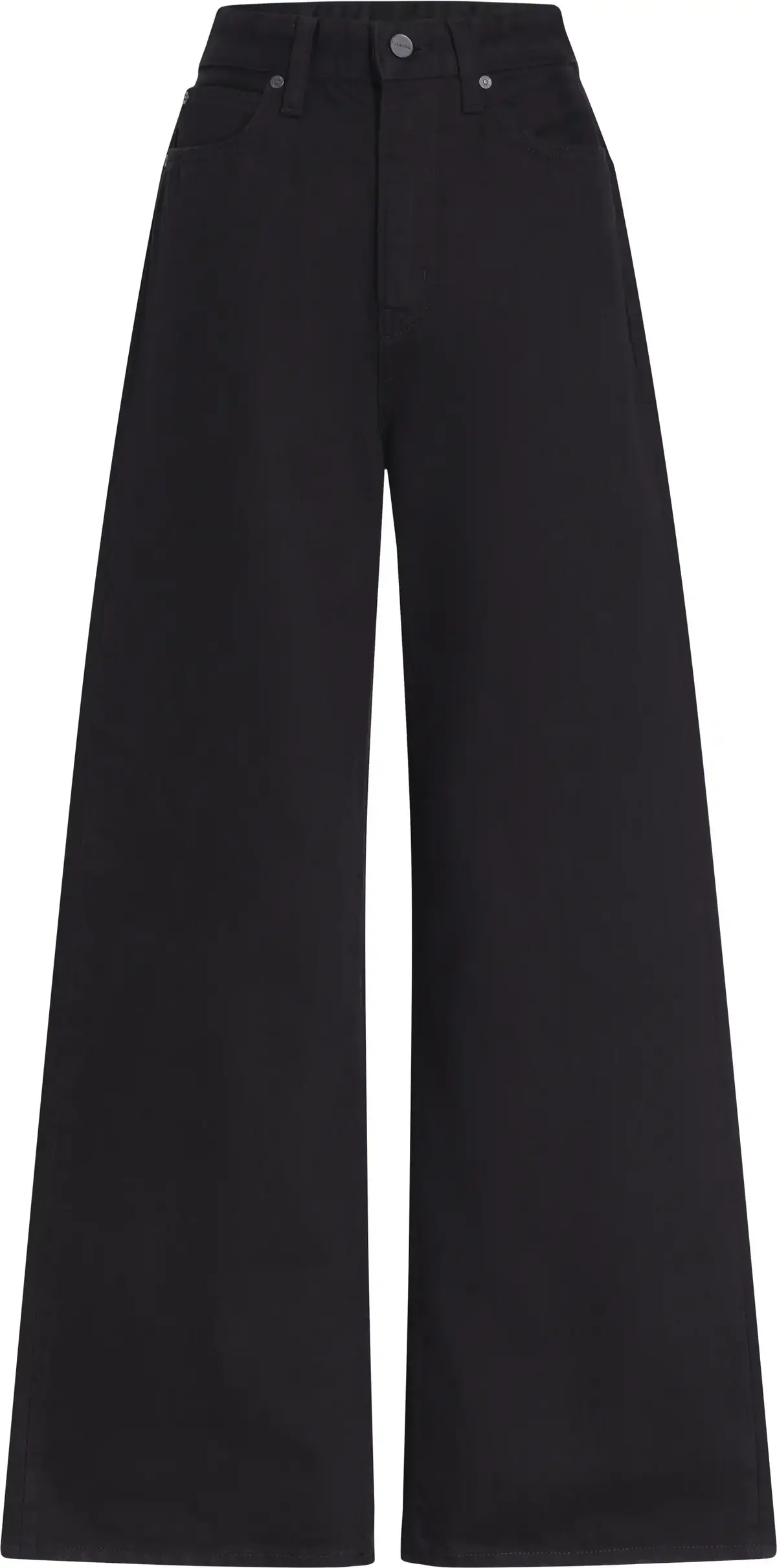 Calvin Klein HR WIDE - FOREVER BL, 1BY Siyah Kadın Jean Pantolon