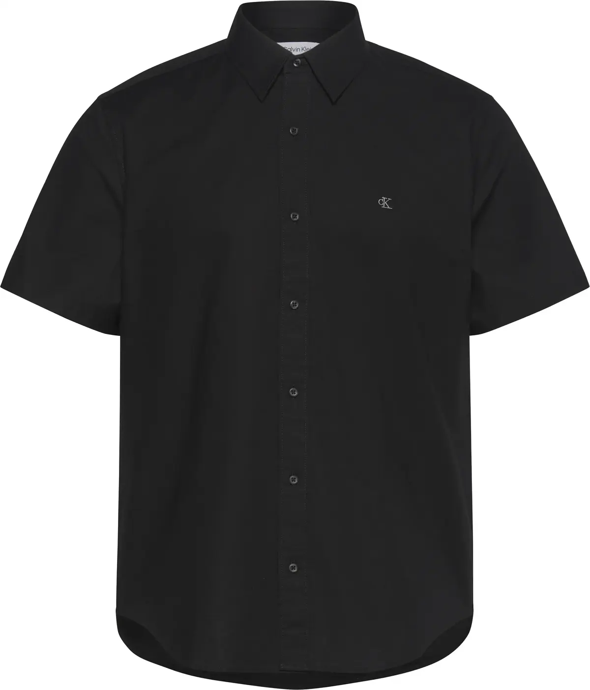 Calvin Klein SS CLASSIC OXFORD SHIRT Siyah Erkek Tişört