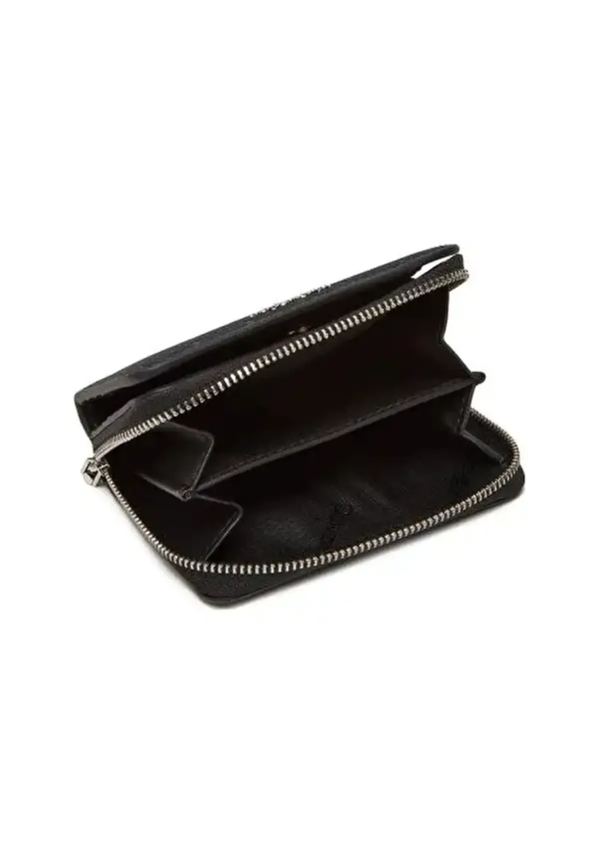 Calvin Klein CK MUST AOP MD ZIP AROUND W FLAP Siyah Kadın Cüzdan