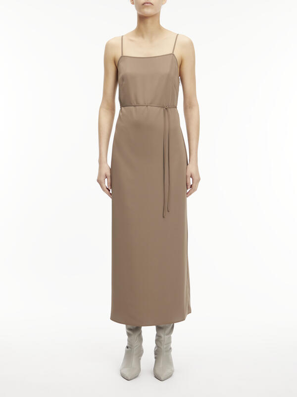 Calvin Klein RECYCLED CDC MIDI SL Kadın Kahverengi Elbise Calvin Klein RECYCLED CDC MIDI SL Kadın Kahverengi Elbise