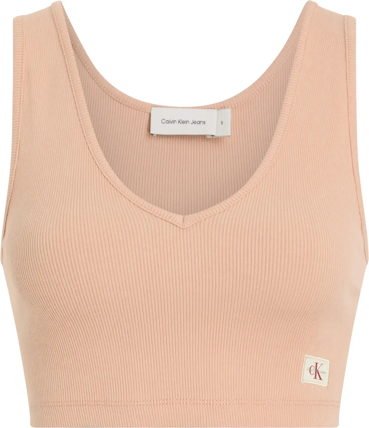 Calvin Klein WOVEN LABEL RIB BRAL, TCP Pembe Kadın Sütyen & Bralet