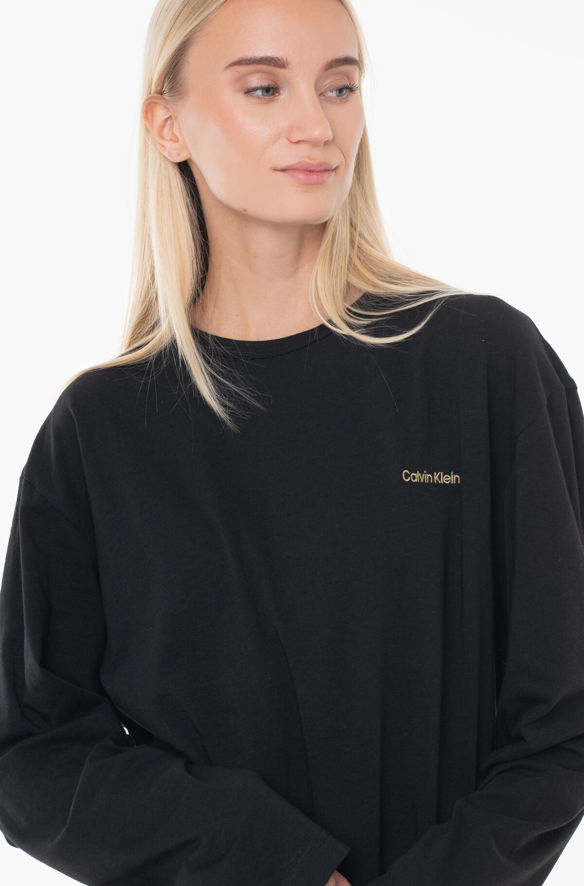 Calvin Klein SLEEP SET Kadın Siyah Pijama Takımı