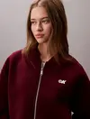 Calvin Klein A- OVERSIZED SCUBA ZIP BOMBER JA Bordo Kadın Ceket Calvin Klein A- OVERSIZED SCUBA ZIP BOMBER JA Bordo Kadın Ceket