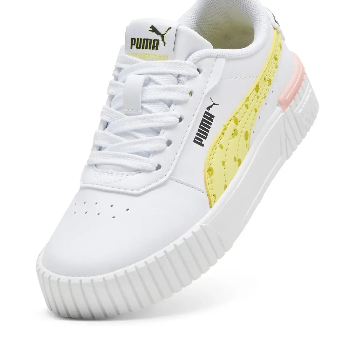 Puma Carina 2.0 Spongebob II PS Beyaz Çocuk Günlük Spor Ayakkabı