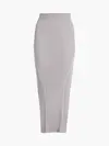 Calvin Klein ICONIC RIB MAXI SKIR Kadın Krem Etek