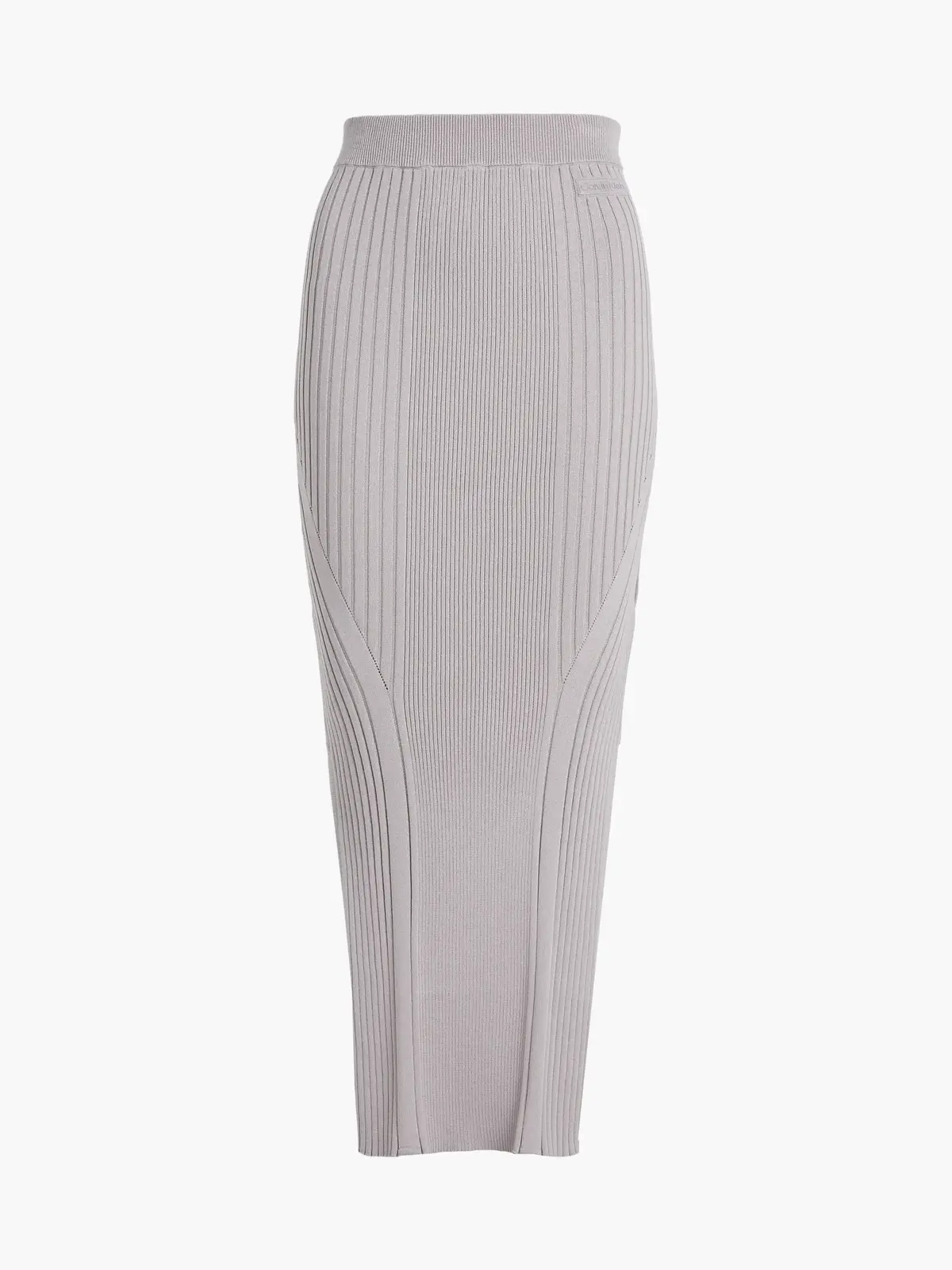 Calvin Klein ICONIC RIB MAXI SKIR Kadın Krem Etek