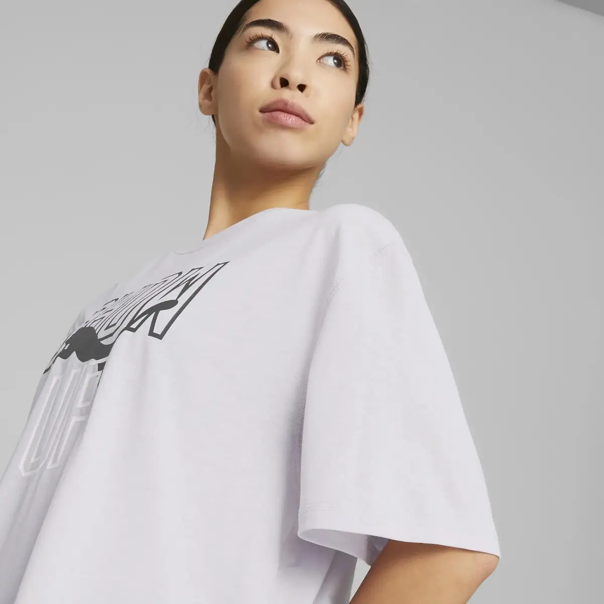 Puma WOMENS GRAPHIC BOXY CROP TEE Spring Lavender Kadın Tank / Kolsuz Üst