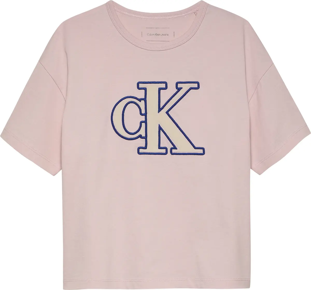 Calvin Klein MONOGRAM FLOCK BOXY, TBV Pembe Kadın T-Shirt & Polo