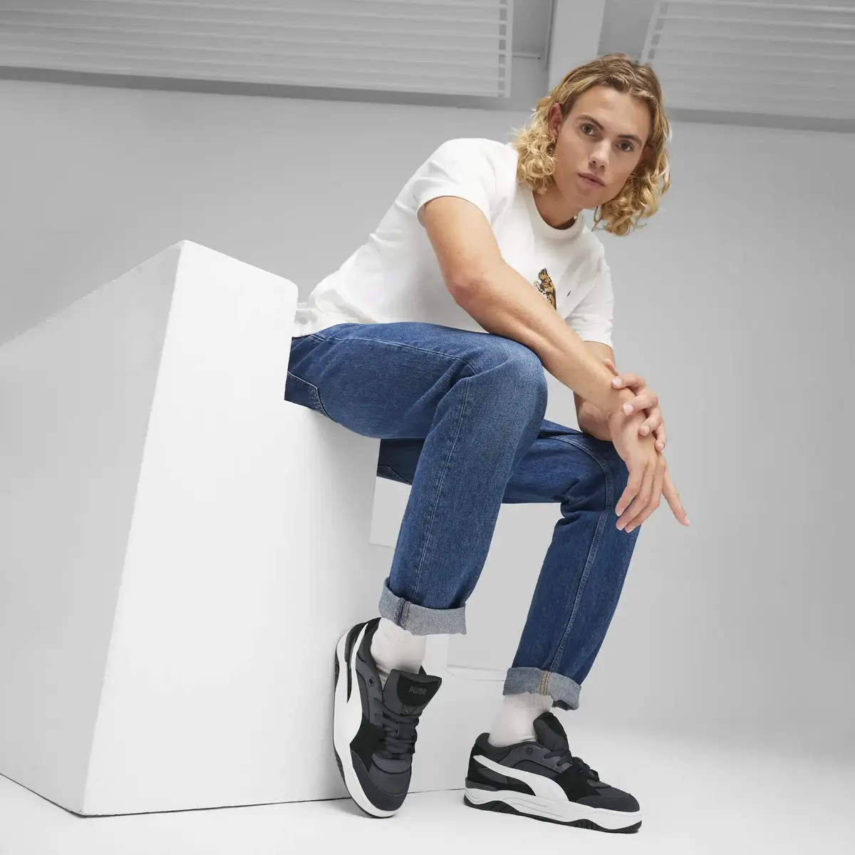 Puma-180 Gri Unisex Günlük Spor Ayakkabı