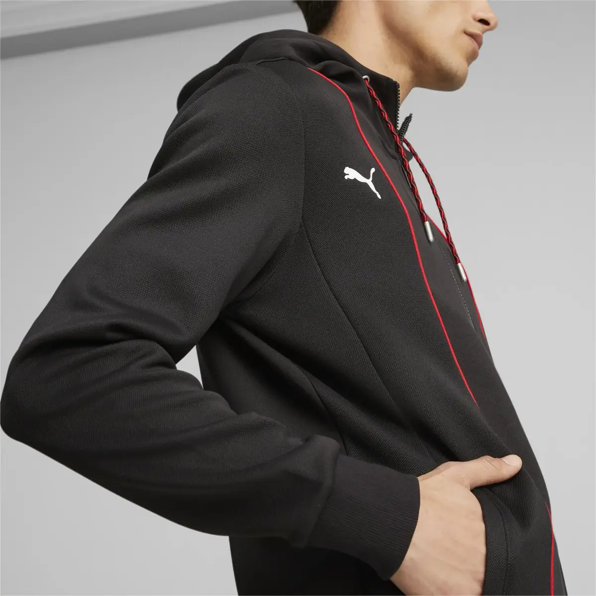 Puma Ferrari Race HDD Sweat Jackt Fermuarlı Hoodie