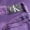 Calvin Klein HIGH RISE STRAIGHT Kadın Mor Kot Pantolon