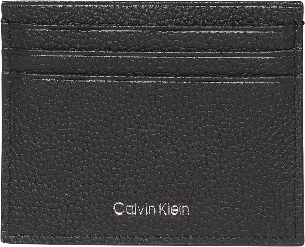 Calvin Klein FOIL EMBOSS EW CARD CASE Siyah Erkek Çanta & Cüzdan
