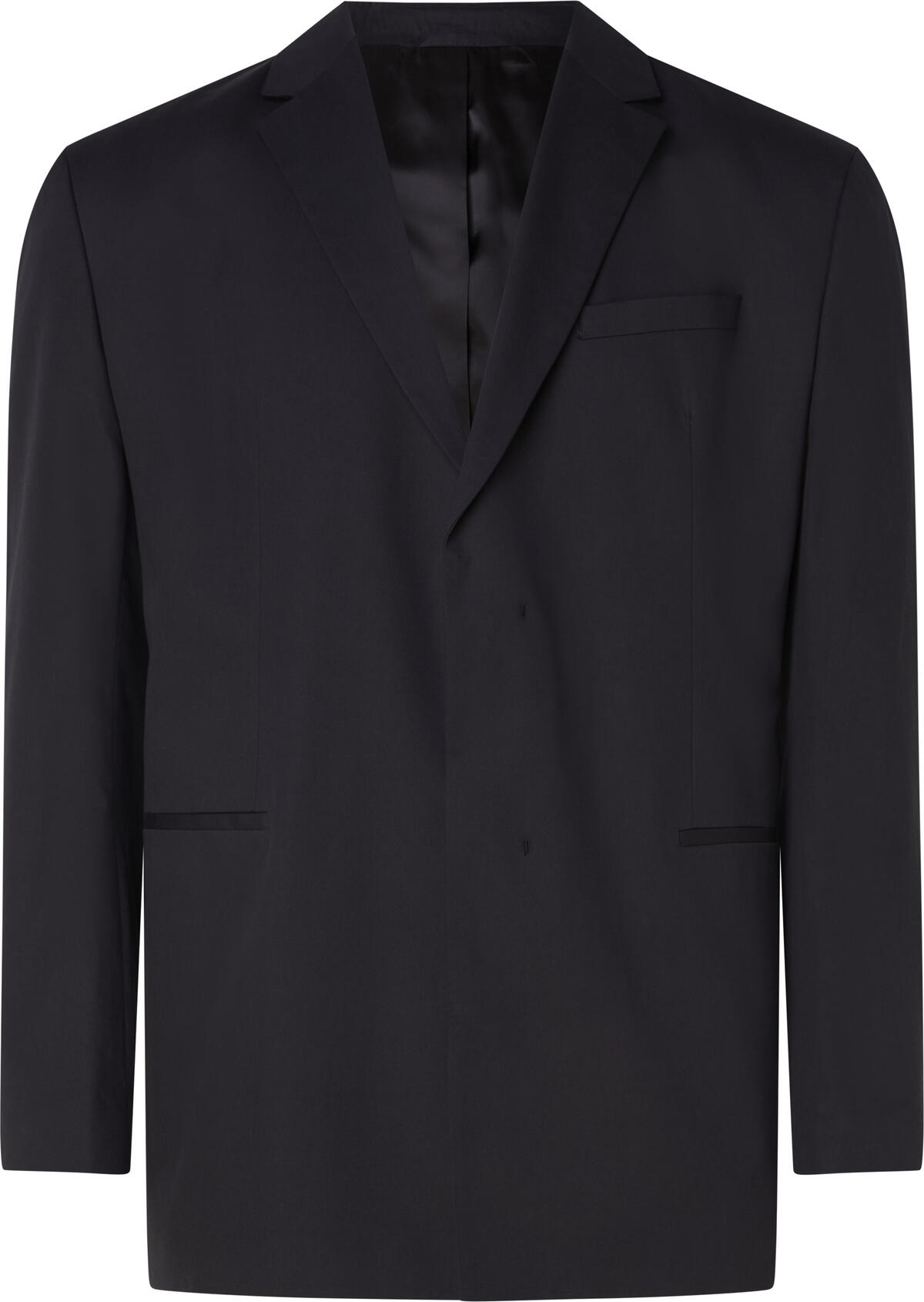 Calvin Klein COTTON SEACELL OVERS Erkek Siyah Blazer