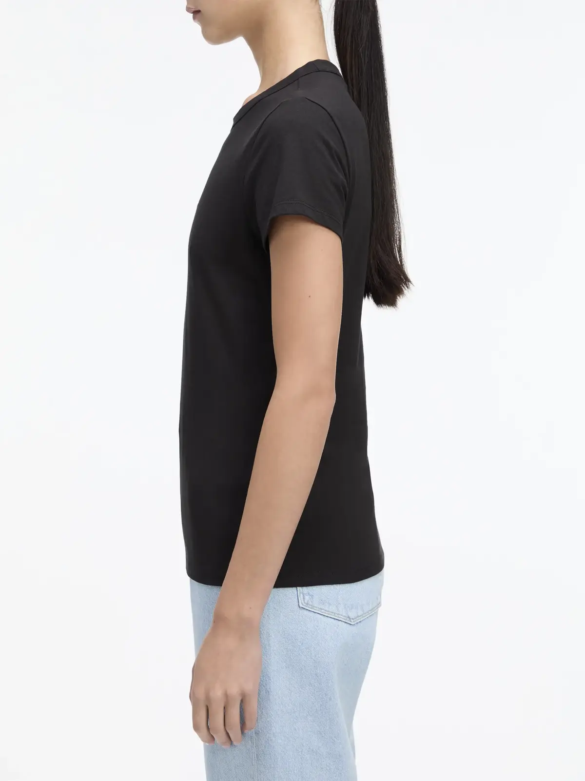 Calvin Klein TECH CK GRAPHIC TEE, BEH Siyah Kadın T-Shirt & Polo