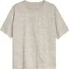 Calvin Klein STACKED AOP LOGO REL Erkek Bej T-Shirt