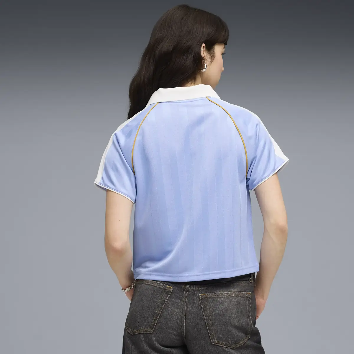 Puma T7 Relaxed Football Jersey Mavi Kadın T-Shirt