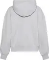 Calvin Klein A- LOGO EMB FRENCH TERRY FZ HOOD Kadın Gri Fermuarlı Sweatshirt