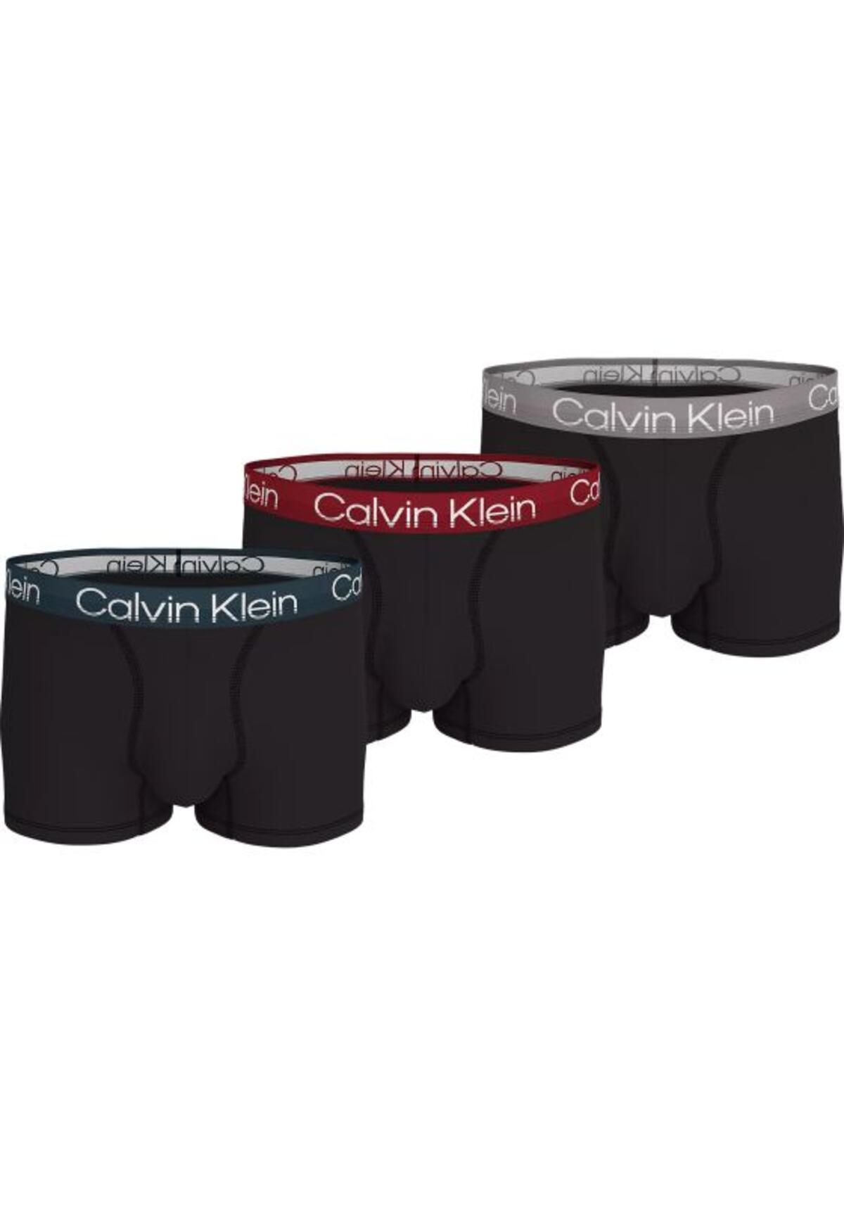 Calvin Klein TRUNK 3PK, PZI 3'lü Siyah Erkek Boxer