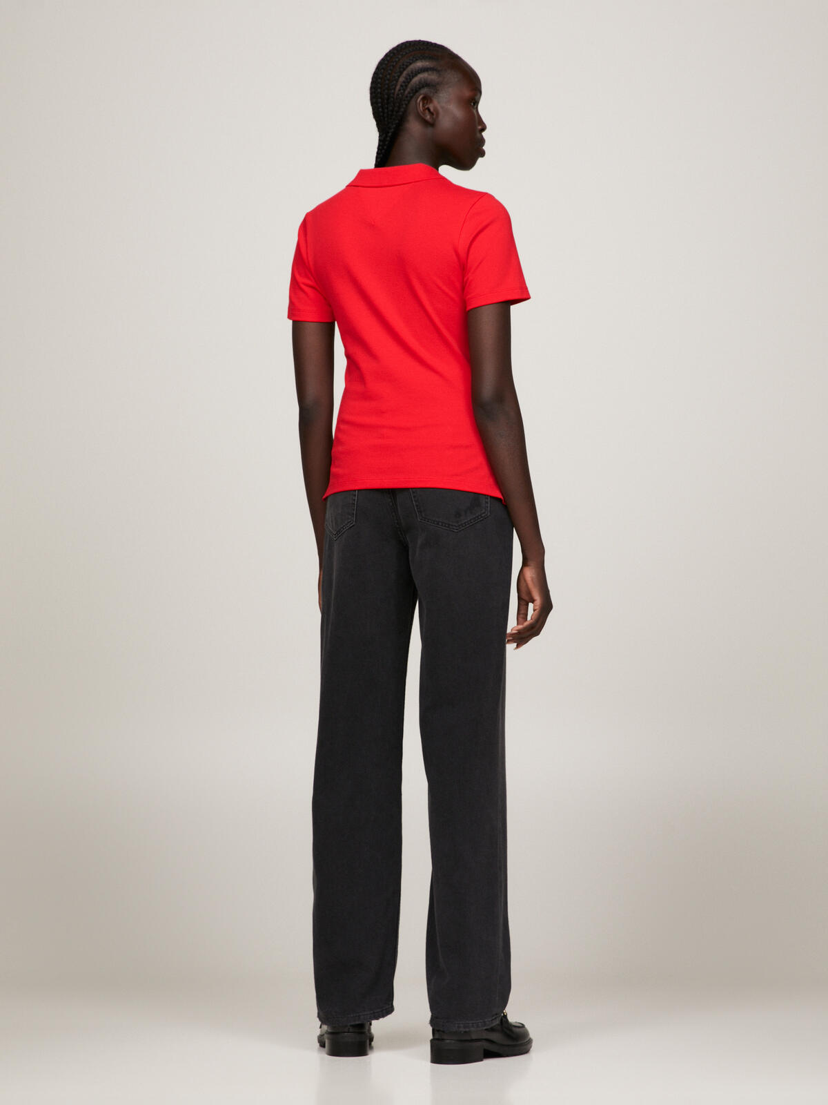 Tommy Hilfiger 1985 REG PIQUE POLO Kadın Kırmızı Polo T-Shirt
