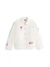 Tommy Hilfiger TJW GRAPHIC CHORE JA, YBH Beyaz Kadın Kot Ceket