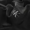 Calvin Klein RIB BLOCKING BADGE Z Erkek Siyah Hoodie