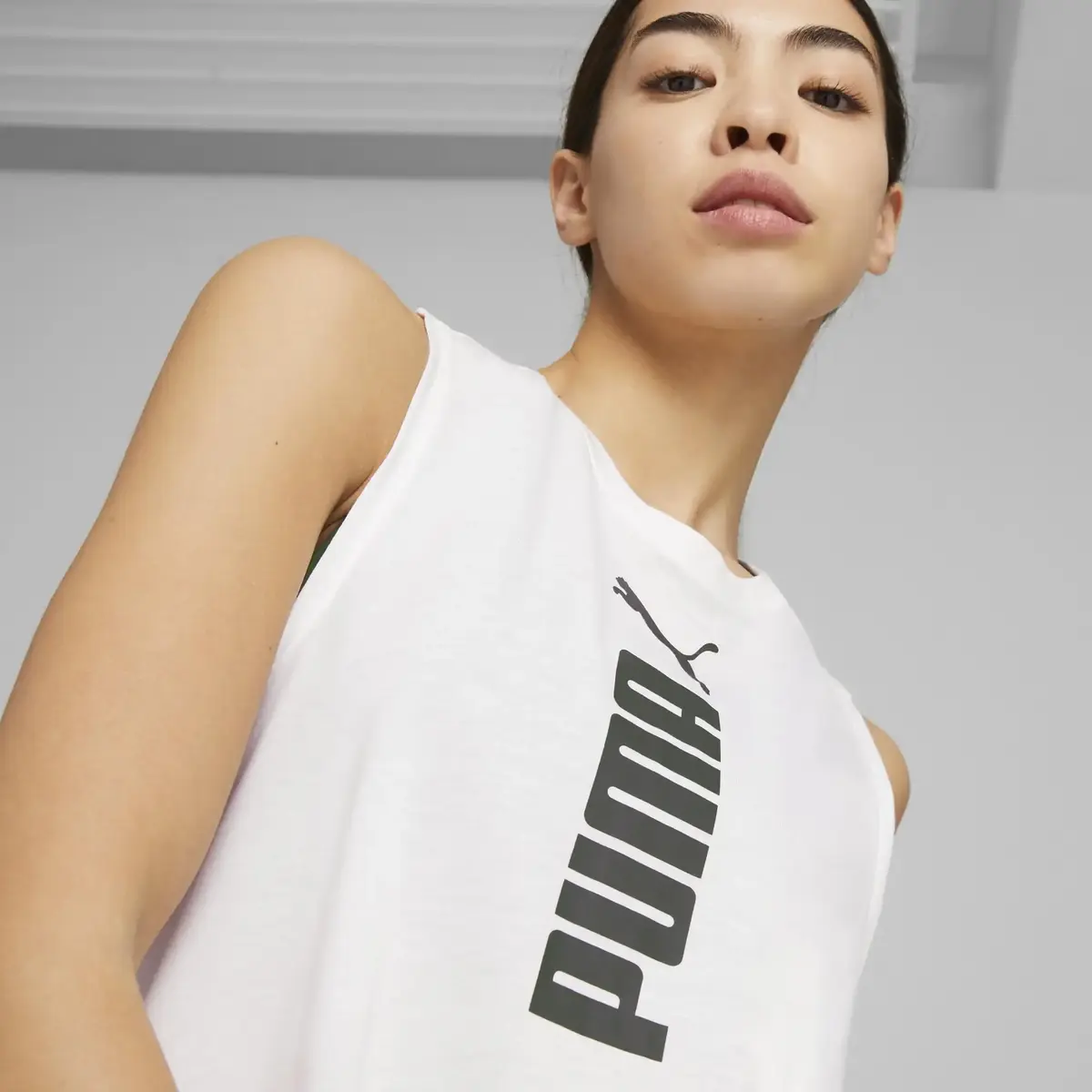 Puma Fit Tri-blend Tank Beyaz Kadın Performans T-Shirt