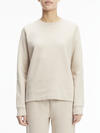 Calvin Klein MICRO LOGO ESS SWEAT Kadın Krem Sweatshirt