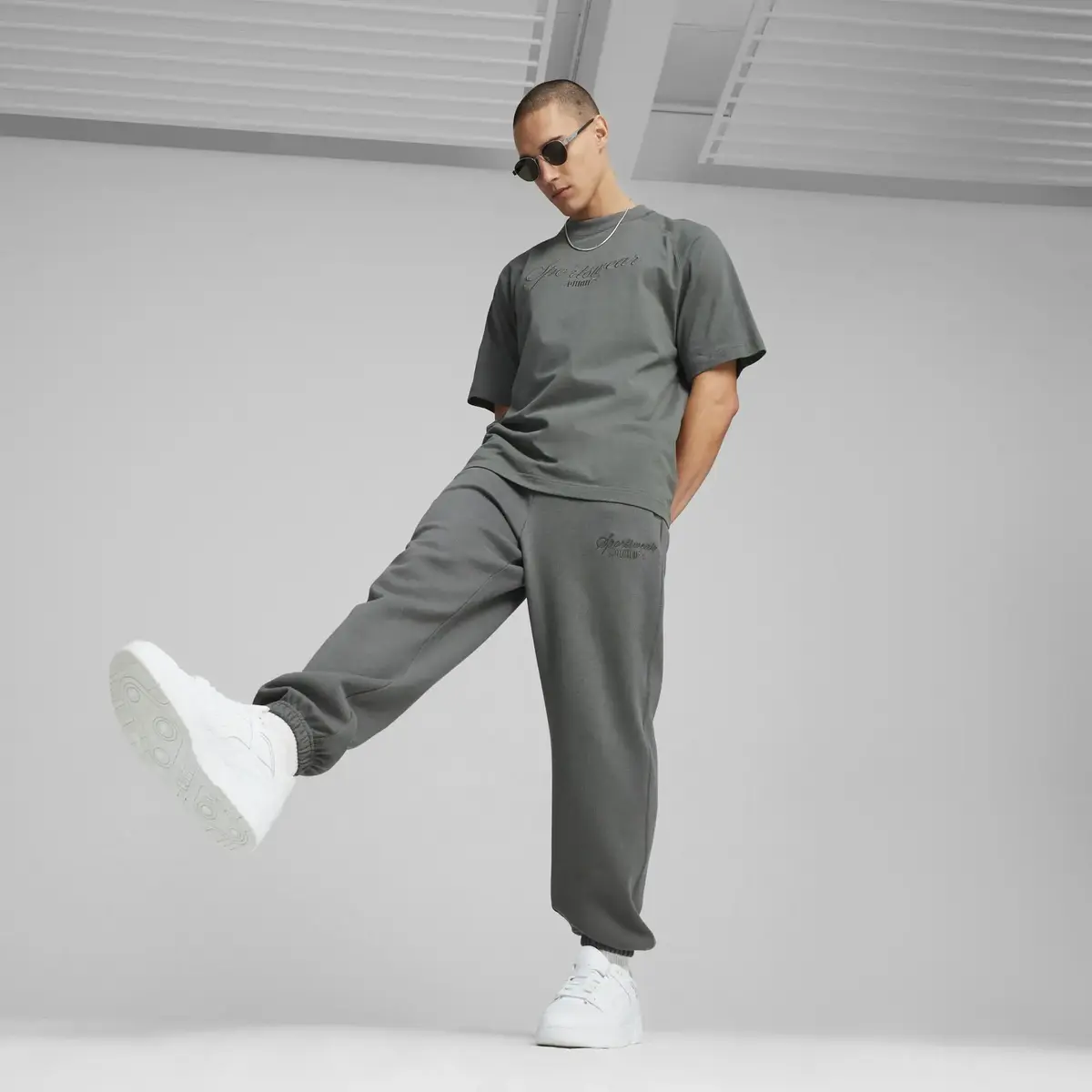 PUMA CLASSICS+ Sweatpants Gri Erkek Eşofman Altı