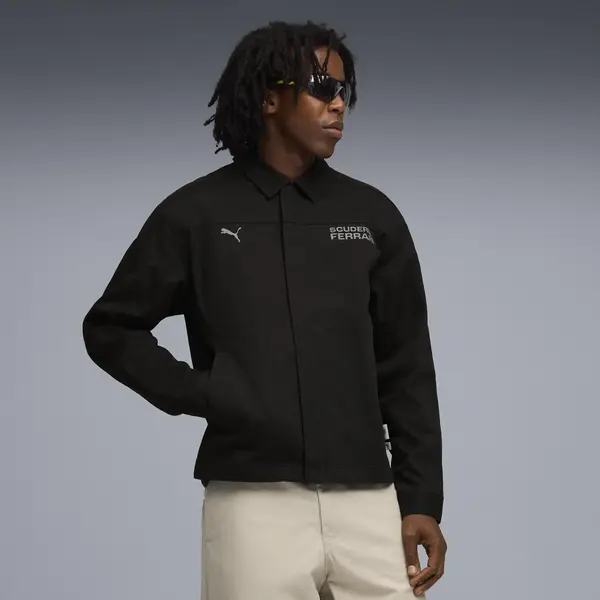 Puma Ferrari Lifestyle Jacket Siyah Erkek Fermuarlı Ceket