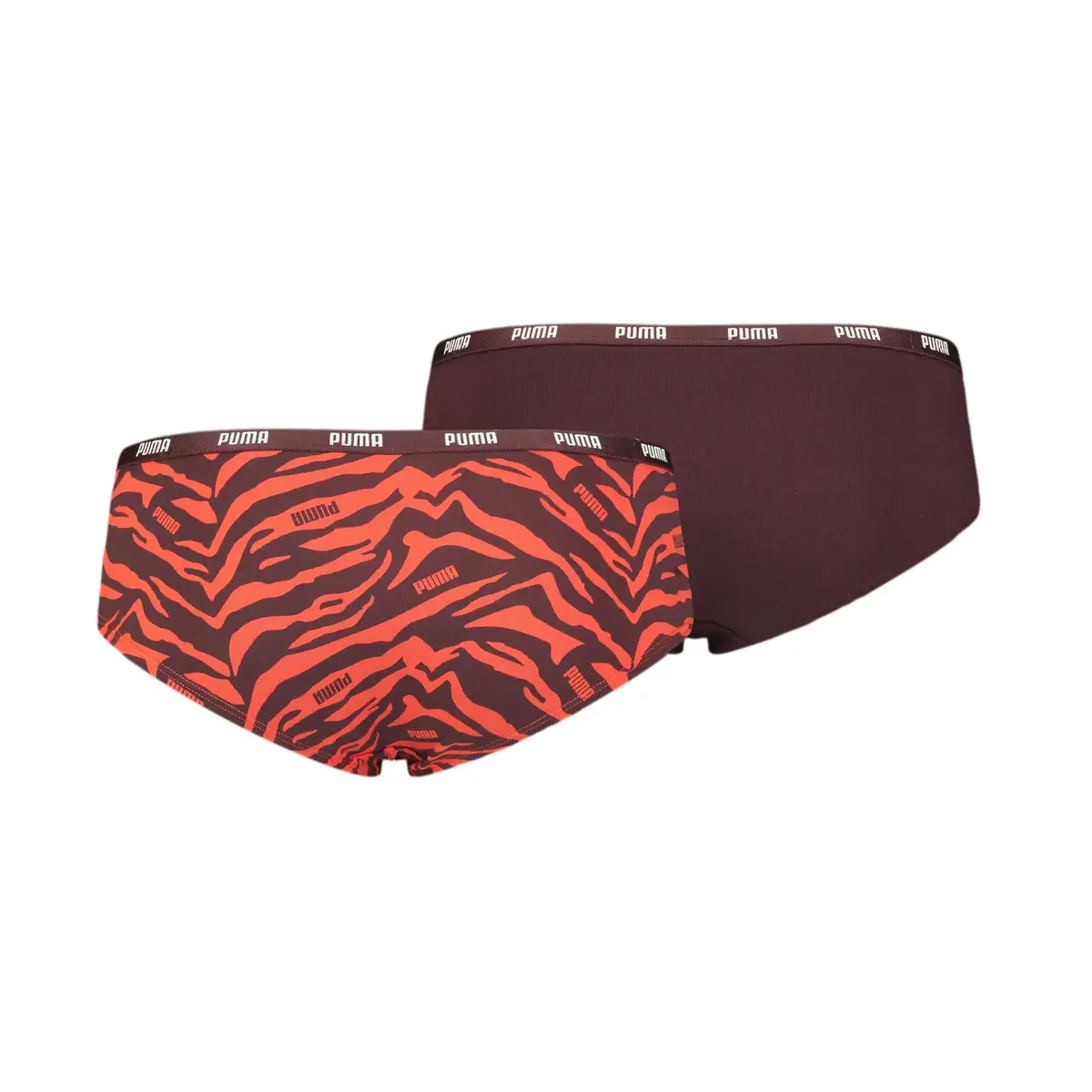Puma PUMA WOMEN PRINTED AOP HIPSTER 2P PACKED Kadın Kırmızı 2'li İç Çamaşırı