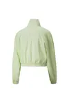Puma Dare To Woven Cropped Track Jacket Yeşil Kadın Fermuarlı Sweatshirt