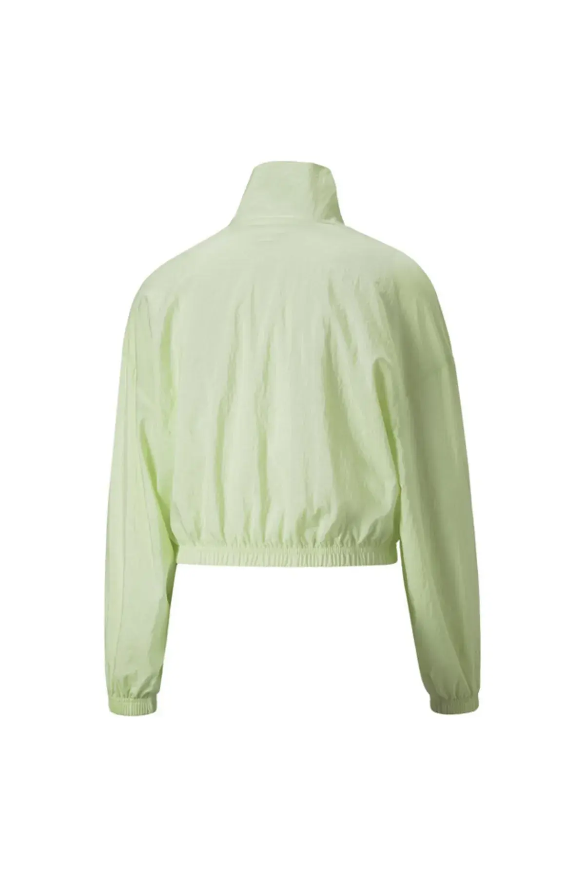 Puma Dare To Woven Cropped Track Jacket Yeşil Kadın Fermuarlı Sweatshirt