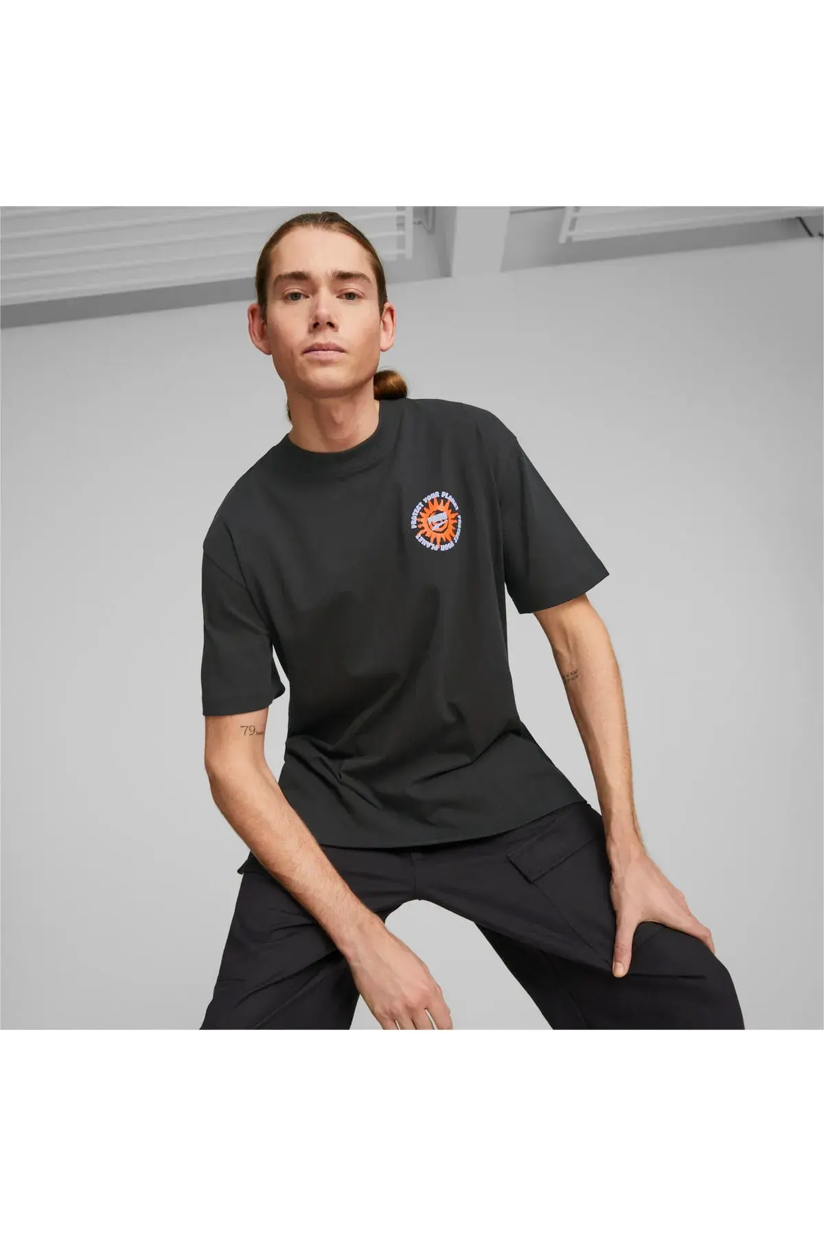 Puma Downtown Graphic Tee Siyah Erkek T-shirt