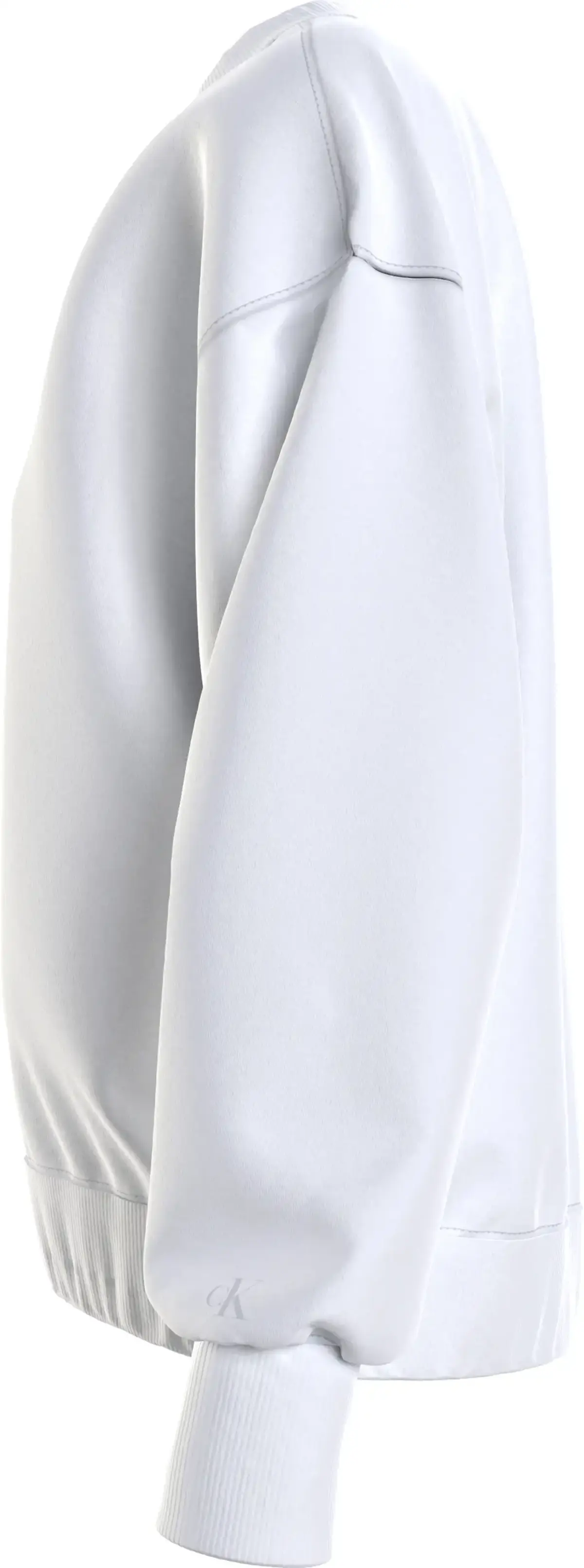 Calvin Klein SHRUNKEN INSTITUTION Kadın Beyaz Sweatshirt