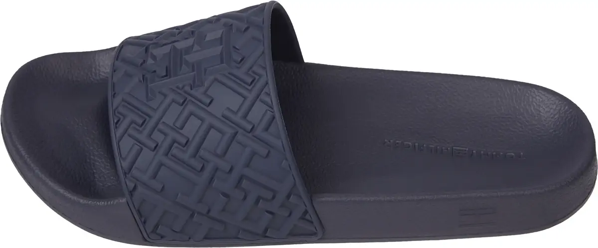 Tommy Hilfiger TH MONOGRAM POOL SLI Kadın Lacivert Terlik