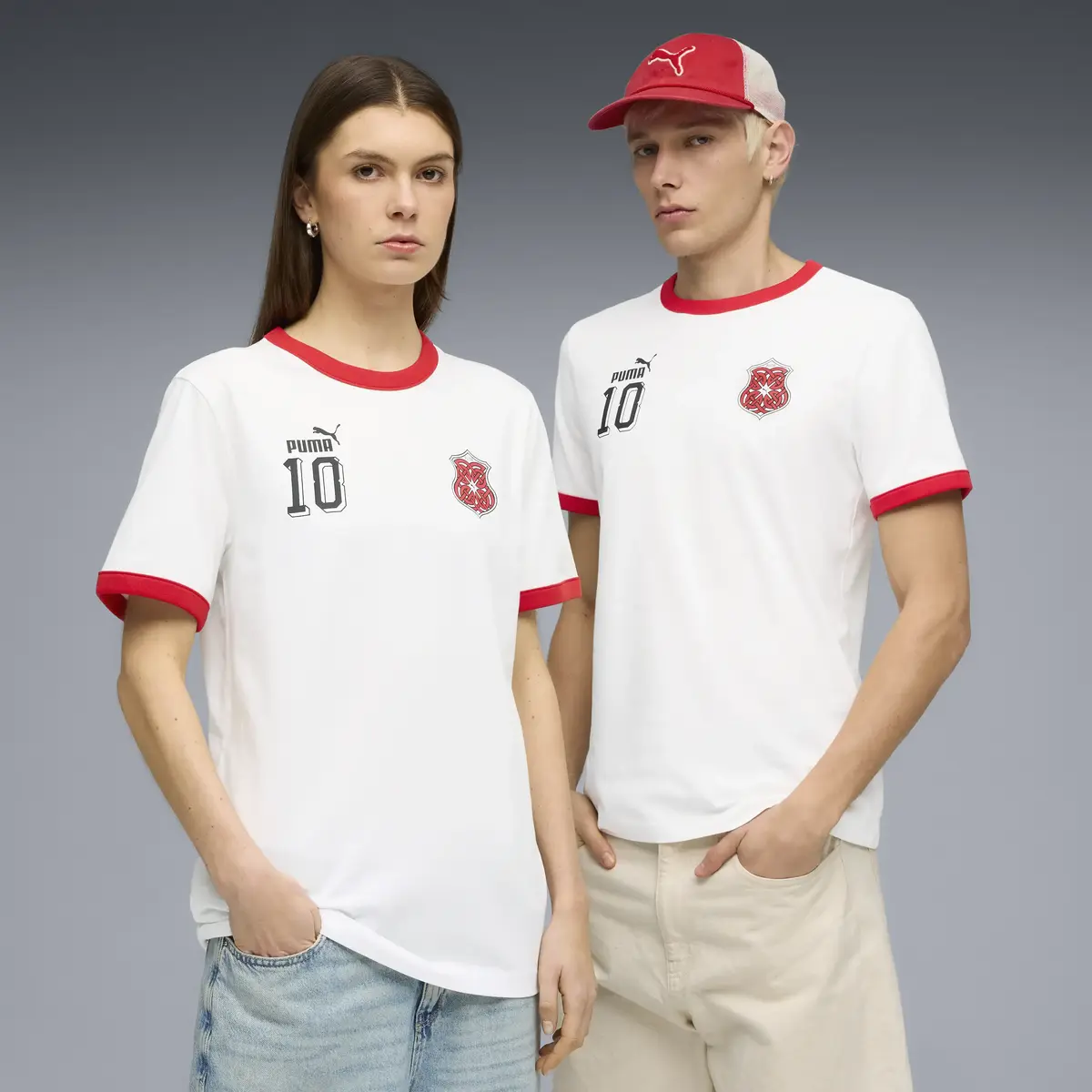Puma FUTURE.PUMA.ARCHIVE Tee Beyaz Unisex T-Shirt & Polo