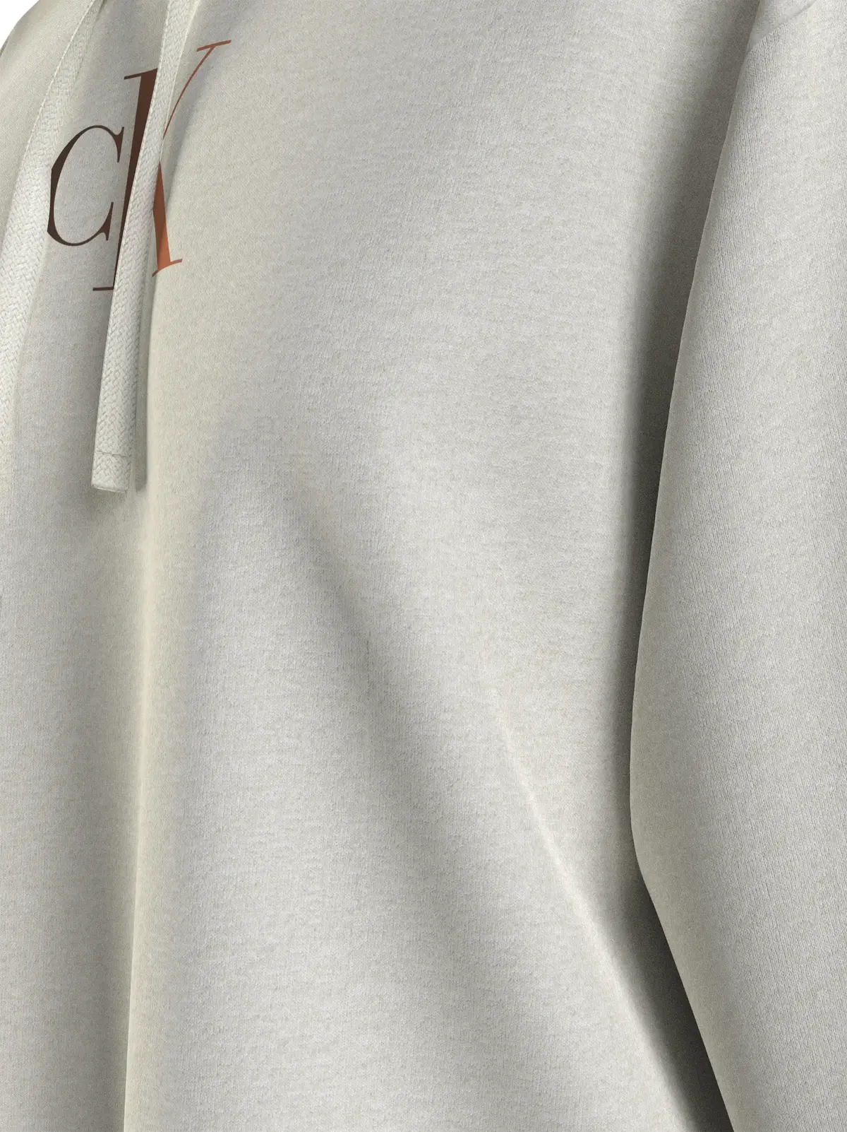 Calvin Klein GRADIENT CK HOODIE Kadın Krem Hoodie