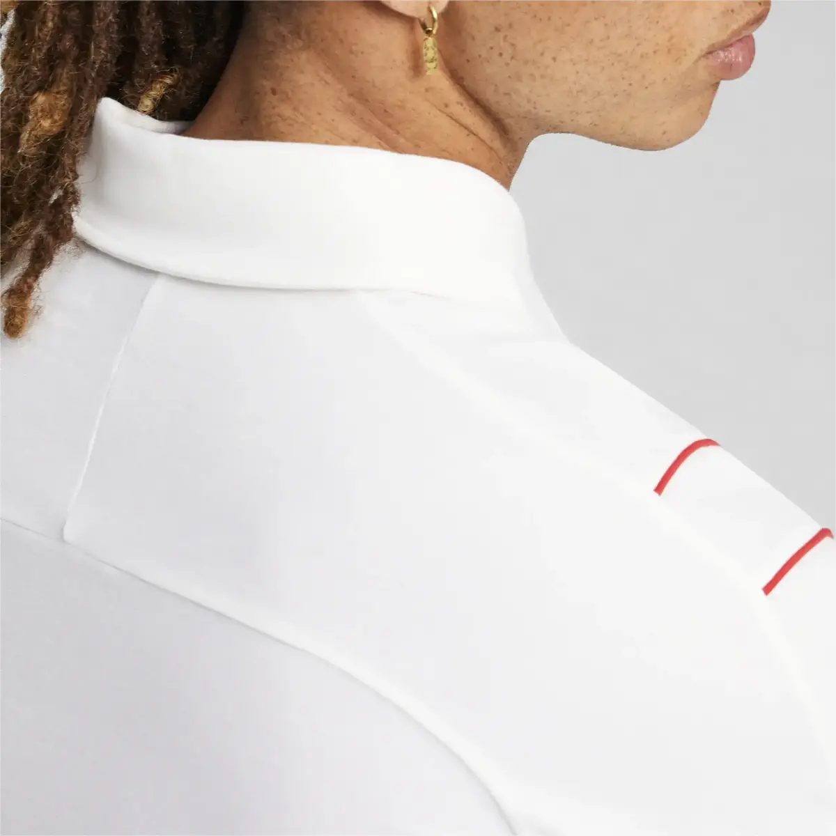 Puma Ferrari Race MT7 Polo Beyaz Erkek T-Shirt