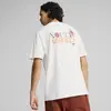 Puma DOWNTOWN Relaxed Graphic Tee Beyaz Erkek T-Shirt