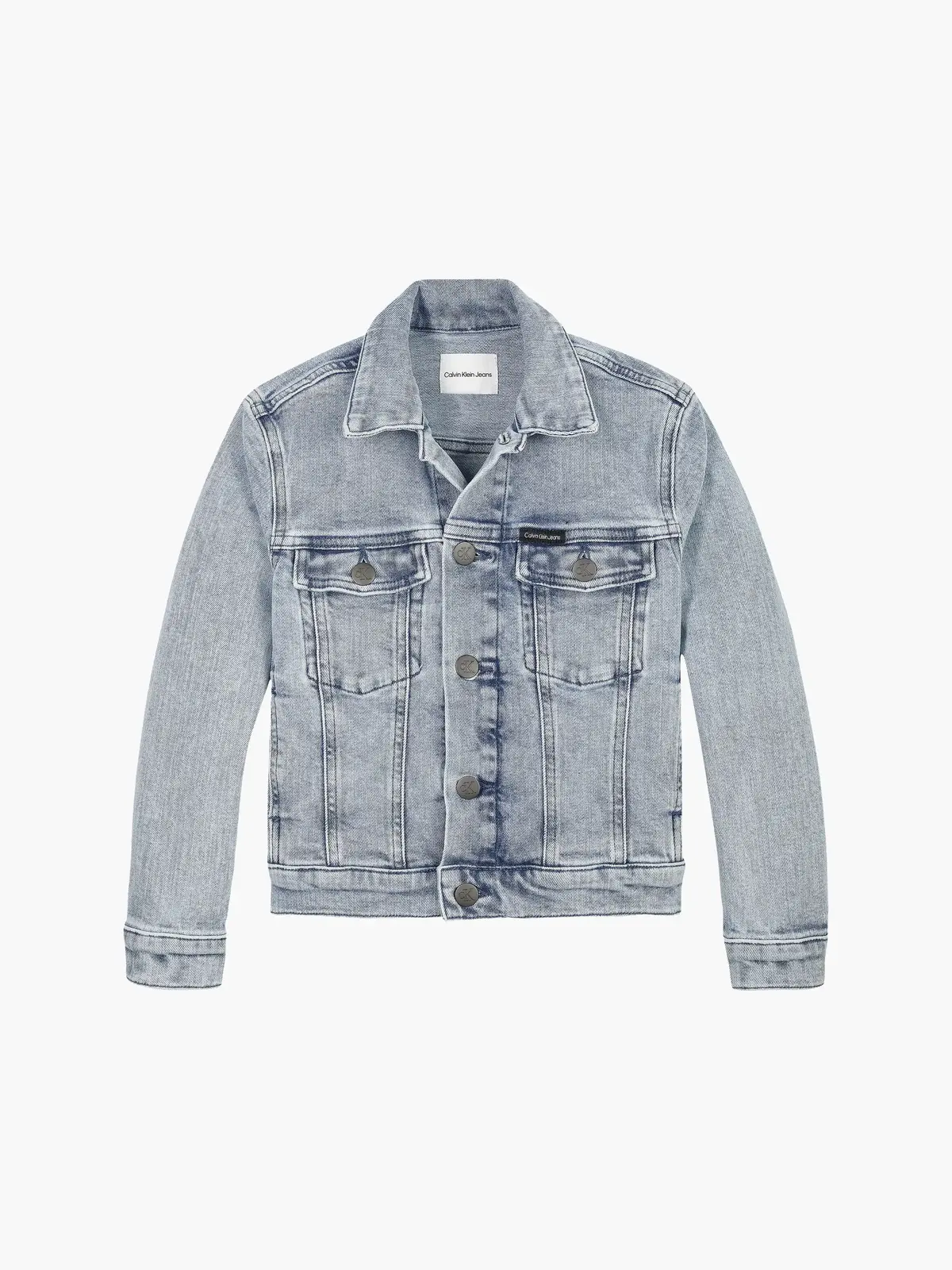 Calvin Klein DENIM TRUCKER WSHD B Erkek Mavi Kot Ceket