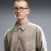 PUMA T7 Relaxed Woven Overshirt Bej Erkek Gömlek