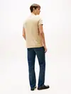 Tommy Hilfiger STRETCH SLIM FIT TEE Erkek Krem T-Shirt