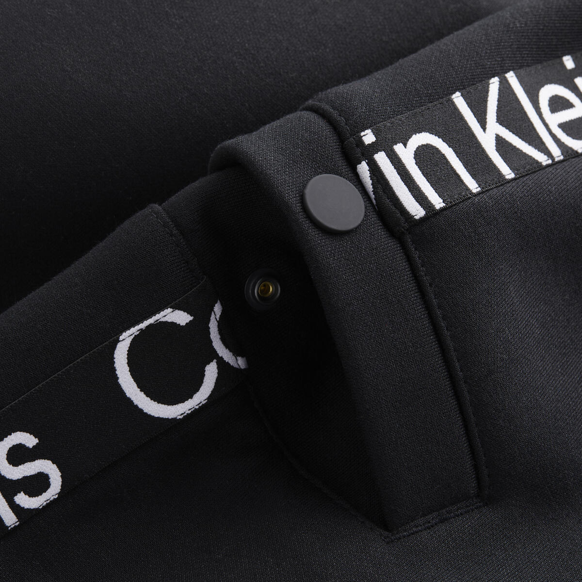 Calvin Klein CUT OFF LOGO TAPE HW Erkek Siyah Eşofman Altı