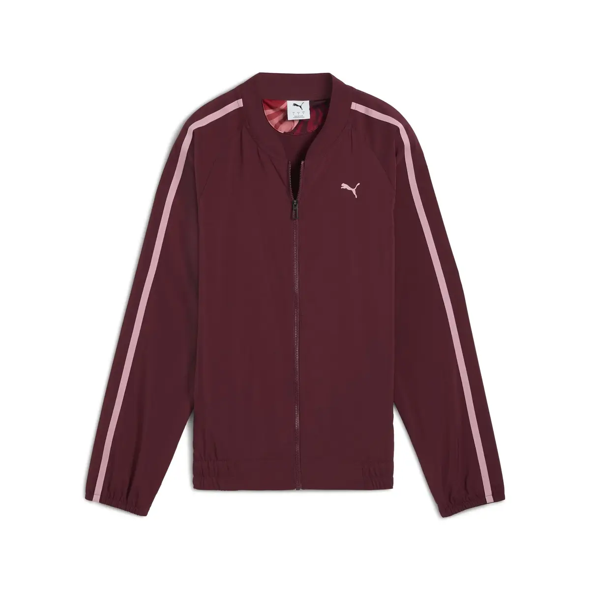 Puma W FLORAL RIBBON WOVEN FZ Kırmızı Kadın Fermuarlı Ceket