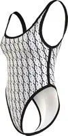 Calvin Klein SCOOP BACK ONE PIECE Kadın Beyaz Mayo