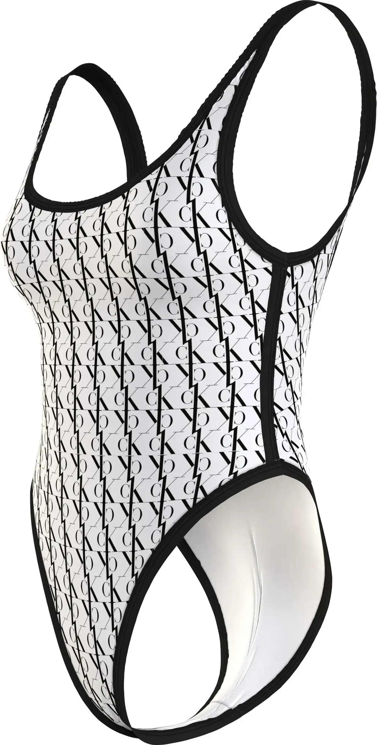 Calvin Klein SCOOP BACK ONE PIECE Kadın Beyaz Mayo