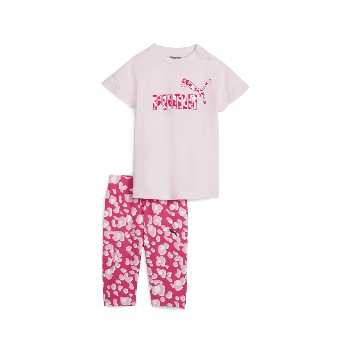 Puma MINICATS ANIMAL Legging Set Pembe Bebek Eşofman Takımı