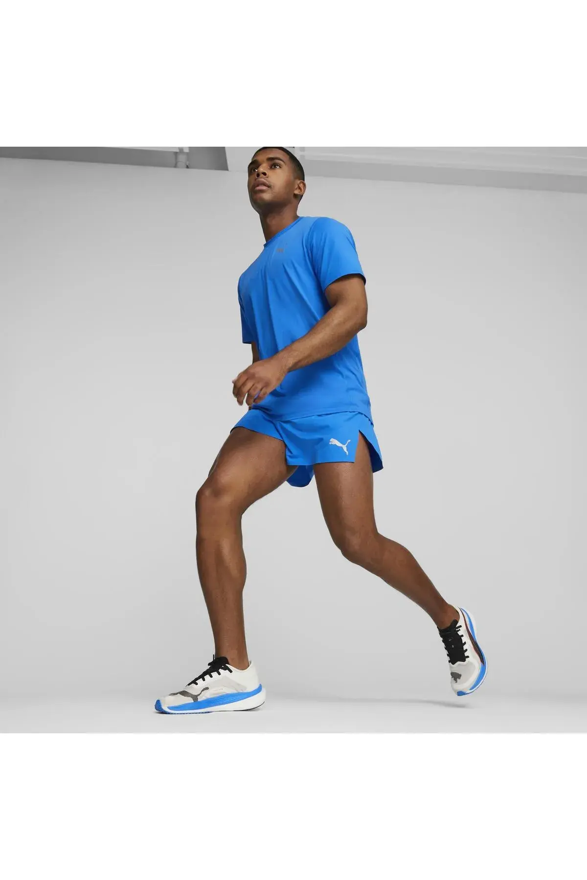 Puma Run Cloudspun SS Tee Mavi Erkek T-Shirt