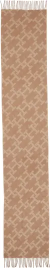 Tommy Hilfiger TH MONOGRAM SCARF Erkek Kahverengi Atkı
